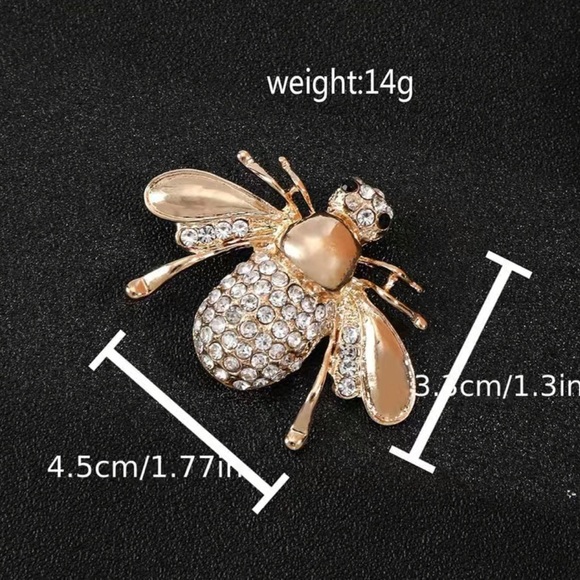 Crystal Bee Brooch new - Picture 4 of 14